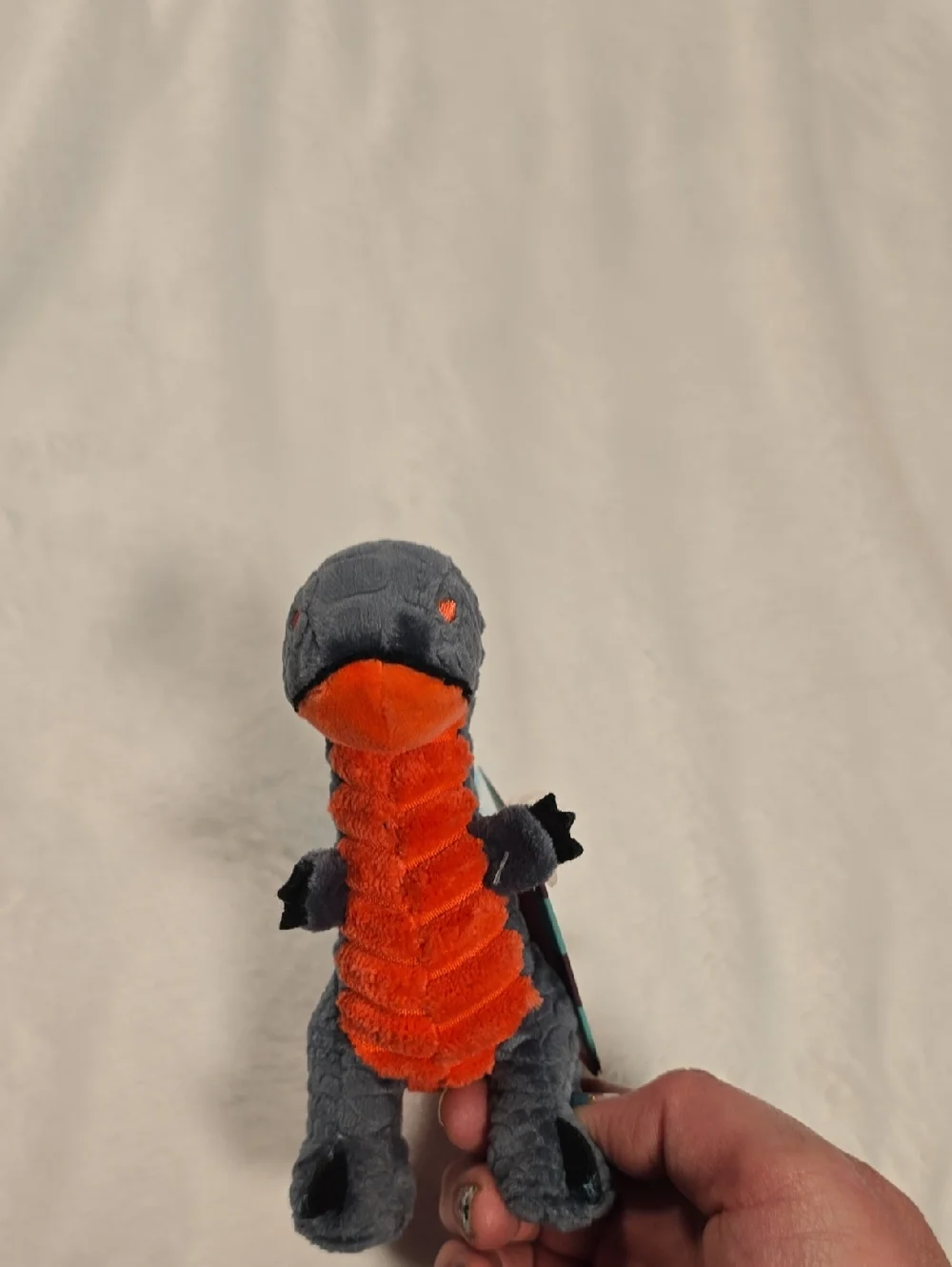 Bark Marvelous Raptor Dog Toy NWT Small 0-20 Pounds Gray‎ Orange Blue